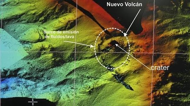 Un volcán de 100 metros dormita bajo las aguas de El Hierro