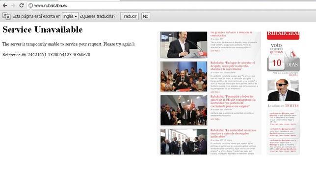 Anonymous niega la autoría de un ataque a la web del candidato Pérez Rubalcaba