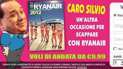 Ryanair invita a Silvio Berlusconi a «escaparse» de Italia