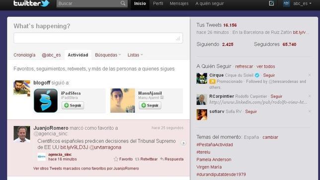 Twitter se acerca a Facebook con la pestaña «Actividad»