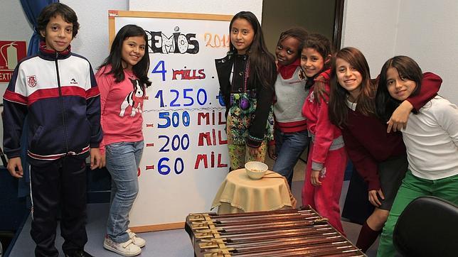 Los niños de San Ildefonso ensayan el Sorteo de Navidad