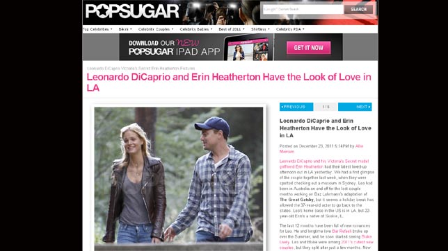 Leonardo DiCaprio y su adicción a las modelos