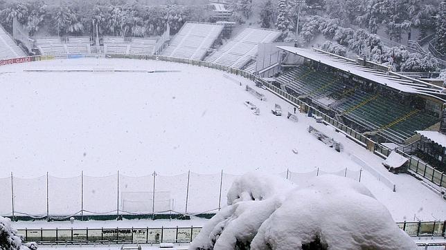 La nieve altera el Scudetto