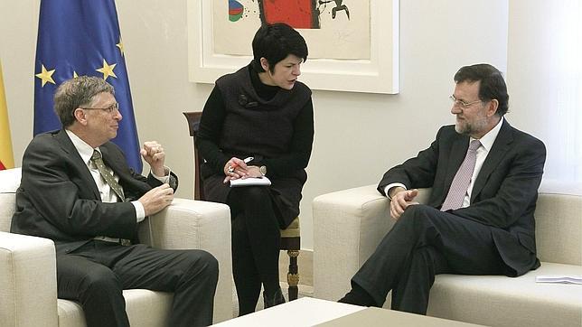 Bill Gates visita a Rajoy en La Moncloa, «impresionado» por la solidaridad española