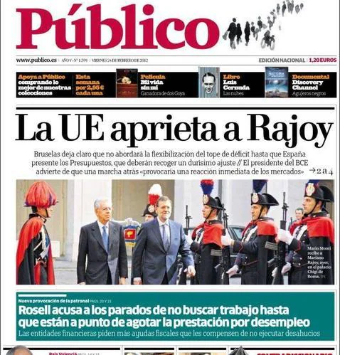 Cierra el diario «Público»