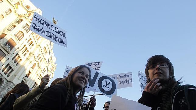 Los estudiantes auguran una jornada «histórica» con protestas en 25 ciudades españolas