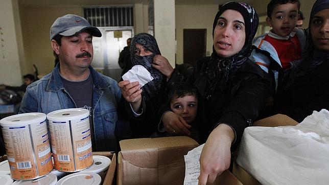 Éxodo de refugiados sirios a Turquía, el Líbano y Jordania