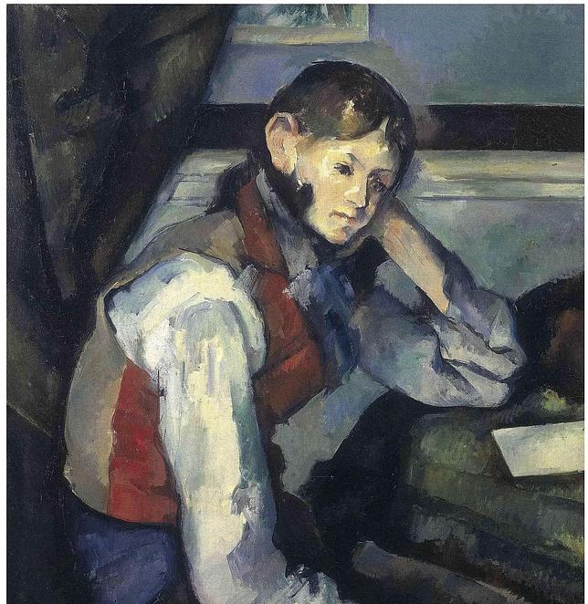 Recuperan en Belgrado el cuadro de Cézanne «El niño del chaleco rojo»