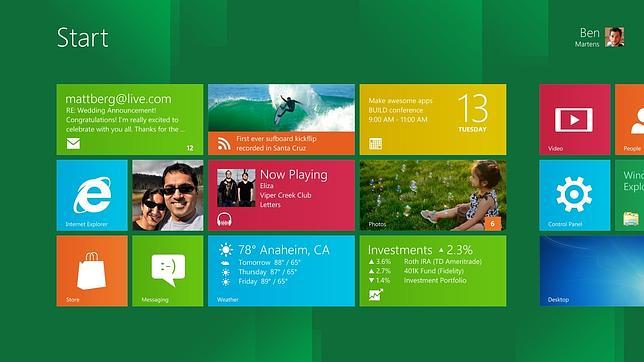 Los primeros tablets con Windows 8 llegarán en noviembre