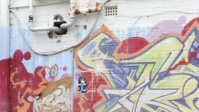 Unos obreros arruinan un Banksy en Melbourne