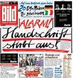El diario «Bild» denuncia el fin de la caligrafía