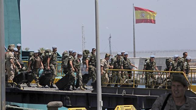 Unos 240 militares de la tercera rotación desplazada al Líbano vuelven a España