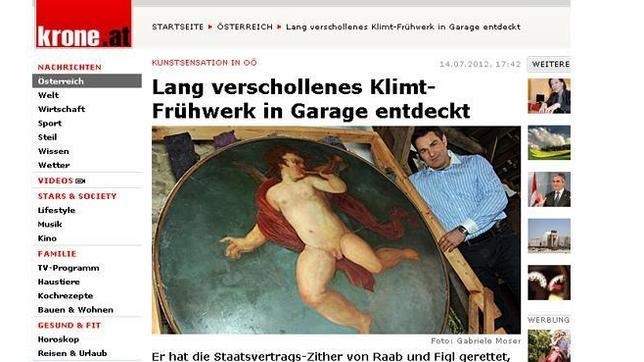 Encontrado en un garaje de Viena un cuadro perdido de Klimt