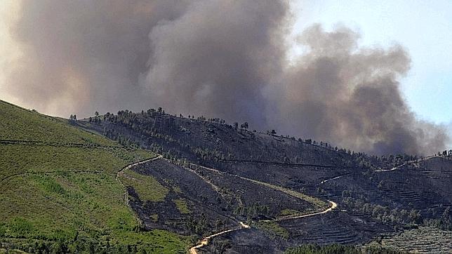 Muere un militar de la UME en el incendio en la Sierra de Gata