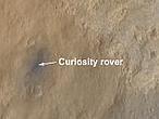Primera imagen en color del Curiosity desde la órbita de Marte