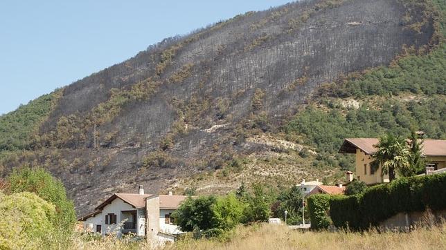Controlado el incendio de Sorauren (Navarra)