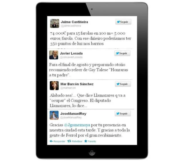 El «tuit» de la política gallega