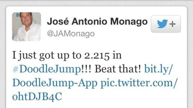 Monago asegura que el «tweet» de la discordia fue una travesura de uno de sus hijos