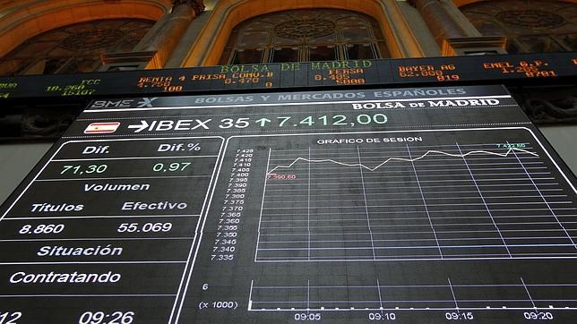 El Ibex acaba la jornada en verde alentado por una posible actuación del BCE