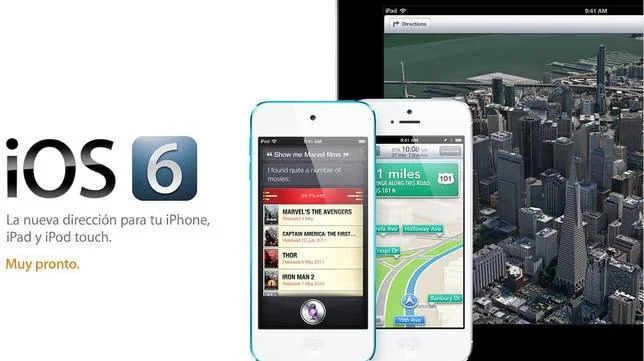 Llega iOS 6, el nuevo sistema operativo móvil de Apple