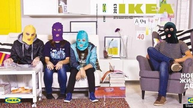 Ikea retira de su web rusa una foto imitando a las Pussy Riot
