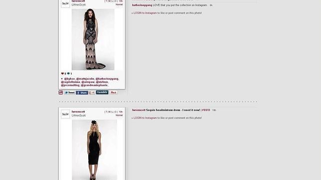 L'Wren Scott se cuela en la semana de la moda de París al colgar su nueva colección en Instagram y Twitter