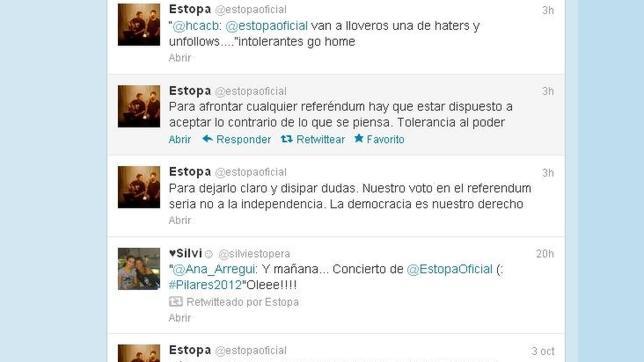 Estopa votaría «no» a la independencia de Cataluña