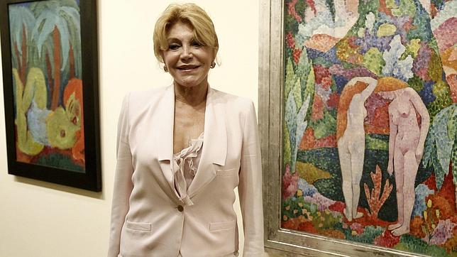 Carmen Cervera invita a su hijo Borja a una inauguración en el museo Thyssen