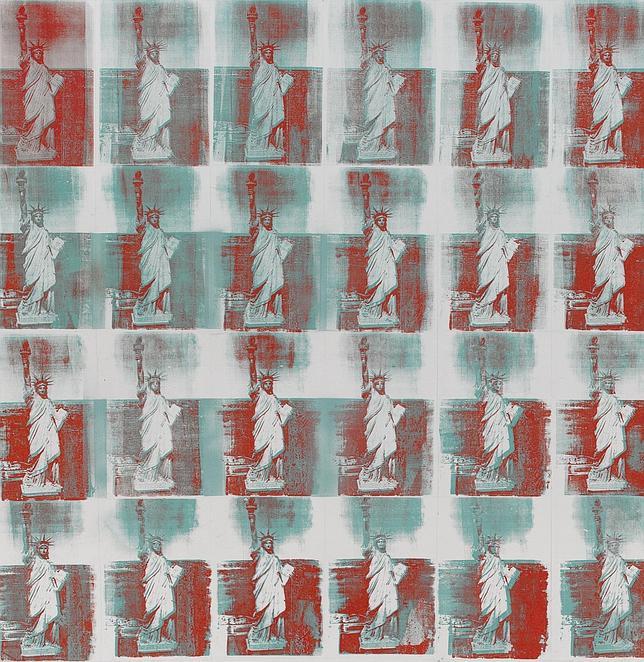 «Miss Liberty», en 3D, según Andy Warhol