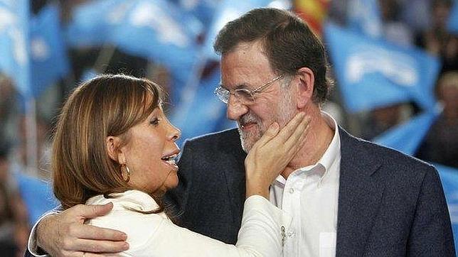 Rajoy y Sánchez Camacho, juntos en Madrid, frente al desafío de Artur Mas