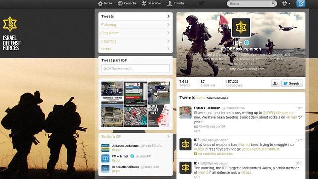La guerra palestino-israelí también se libra en las redes sociales