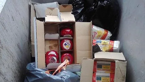 Comida de la UE enviada a España para los más necesitados acaba en la basura