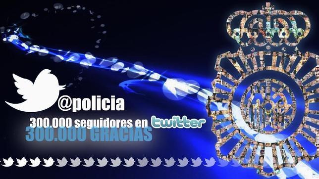 La Policía celebra con un concurso sus 300.000 seguidores en Twitter