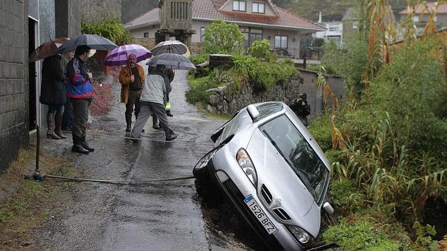 Alerta roja por el temporal de lluvias en Galicia
