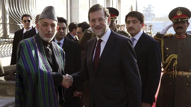 Viaje sorpresa de Rajoy para visitar por primera vez a las tropas en Afganistán