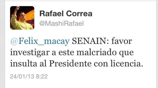 A Correa nadie le tose en Twitter