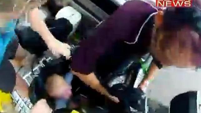 Espectacular rescate de un bebé en Australia