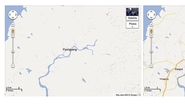Google identifica varios gulags en su nuevo mapa actualizado de Corea del Norte