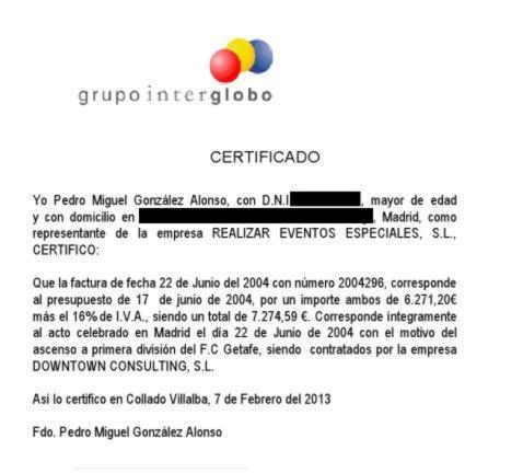 La empresa aclara que no pagó las fiestas familiares de la ministra Ana Mato