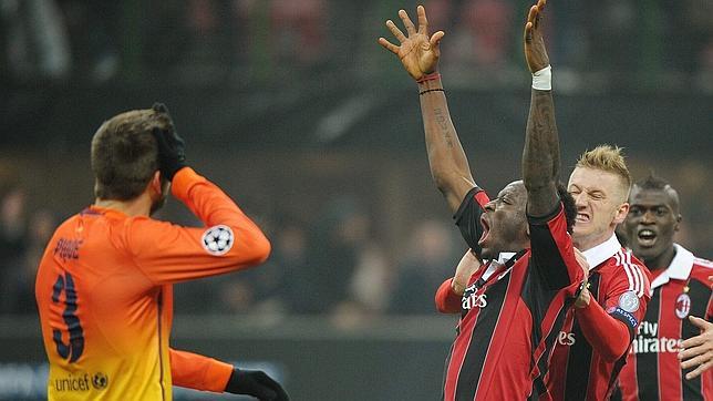 Patinazo del Barcelona en Milán