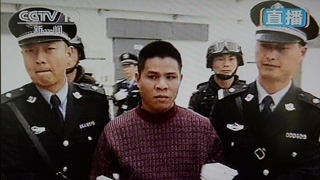 China enseña por televisión a cuatro presos minutos antes de ser ejecutados
