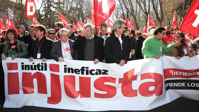 CC.OO., UGT y USO arrancan su «ofensiva de primavera» contra el Gobierno