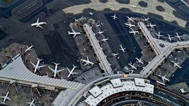 Un aeropuerto, visto desde una perspectiva original