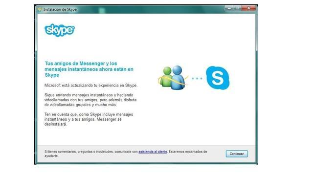 Cómo migrar de Messenger a Skype
