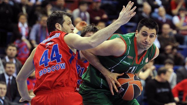 El Caja Laboral se estrella contra el muro del CSKA en Moscú
