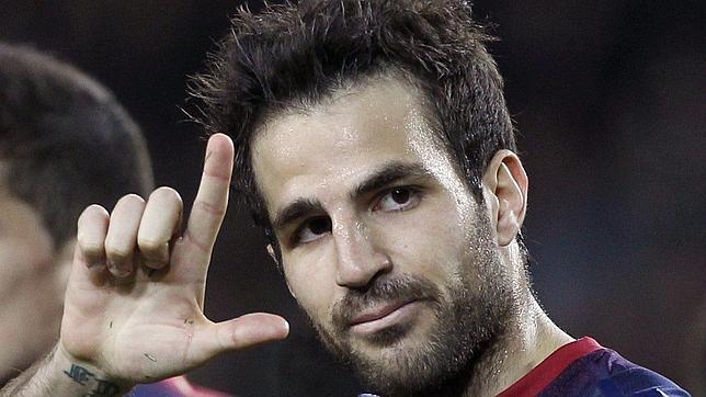 Cesc Fábregas, padre de una niña, mientras jugaba un partido