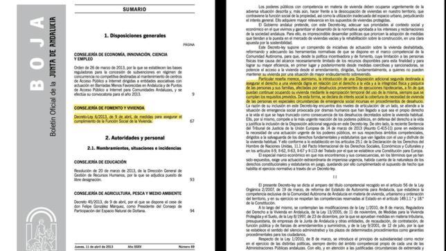Un juez de la Audiencia dice que había «soluciones más suaves» que el decreto andaluz