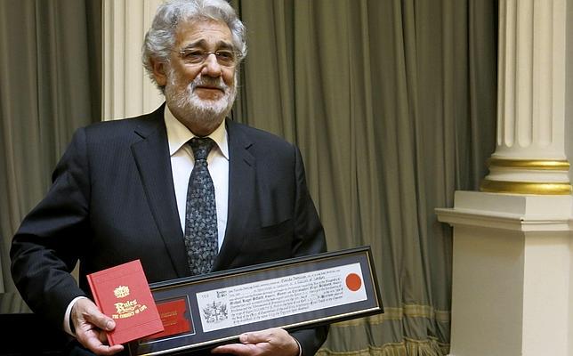 Plácido Domingo recibe las llaves de la City de Londres