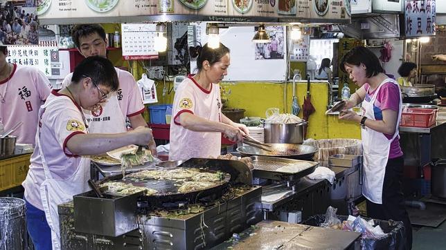 Taiwán siempre cena encima de una moto