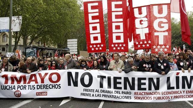 El 1º de Mayo más triste de los últimos años en Madrid